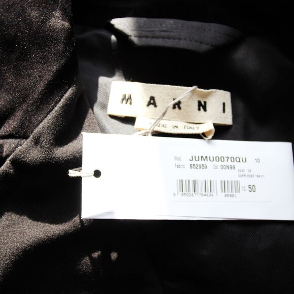 BNWT AW20 MARNI DOUBLE BREASTED SUEDE COTTON COAT 48 & 50 - Picture 8 of 15